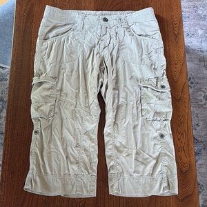 Kuhl Khaki Cargo Capris Pants 6